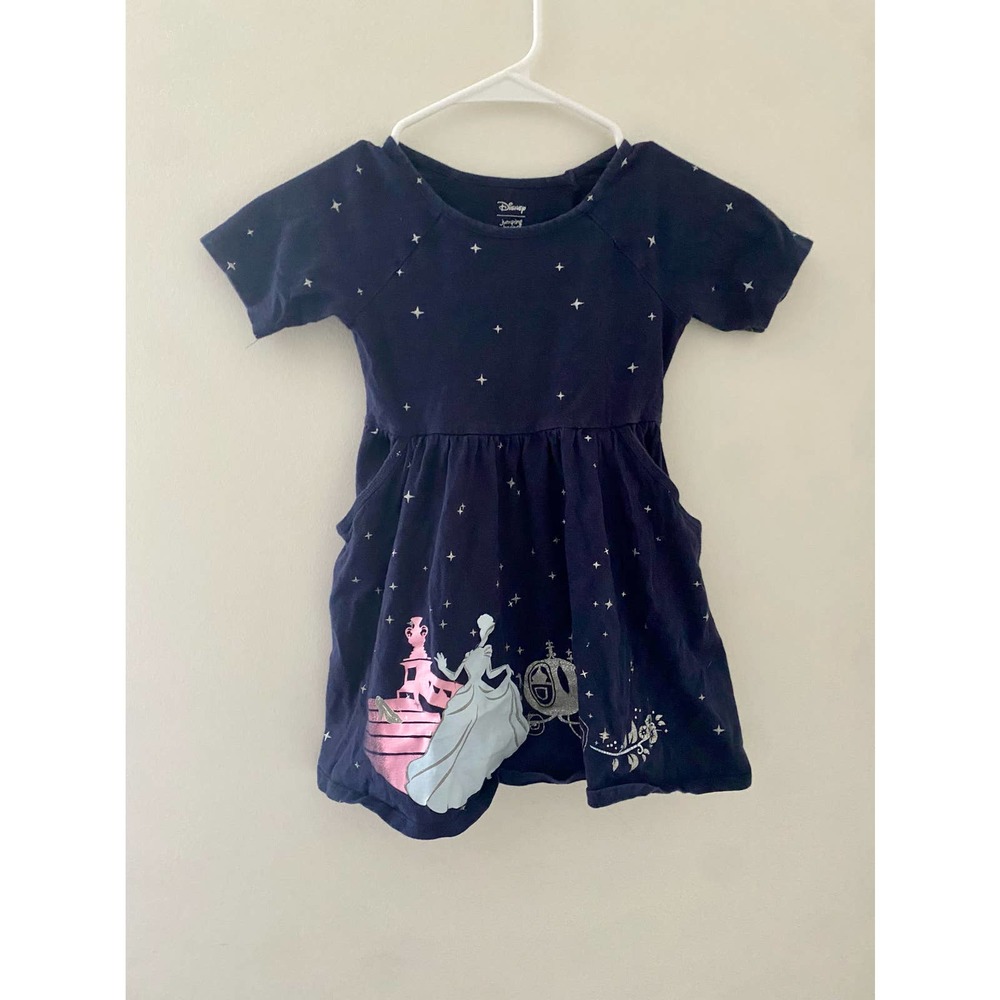 Girls Disney Jumping Beans Limited Edition Cinderella Dress With Pockets 5T